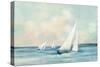 Sailboats at Sunrise-Julia Purinton-Stretched Canvas