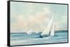 Sailboats at Sunrise-Julia Purinton-Framed Stretched Canvas