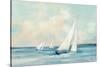 Sailboats at Sunrise-Julia Purinton-Stretched Canvas