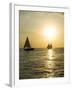 Sailboats at Sunset, Key West, Florida, United States of America, North America-Robert Harding-Framed Photographic Print