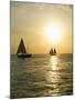 Sailboats at Sunset, Key West, Florida, United States of America, North America-Robert Harding-Mounted Photographic Print