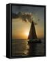 Sailboats at Sunset, Key West, Florida, United States of America, North America-Robert Harding-Framed Stretched Canvas