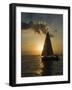 Sailboats at Sunset, Key West, Florida, United States of America, North America-Robert Harding-Framed Photographic Print