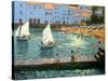 Sailboats, Cadaques, Costa Brava-Andrew Macara-Stretched Canvas