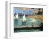 Sailboats, Cadaques, Costa Brava-Andrew Macara-Framed Premium Giclee Print