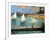 Sailboats, Cadaques, Costa Brava-Andrew Macara-Framed Giclee Print