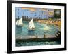 Sailboats, Cadaques, Costa Brava-Andrew Macara-Framed Giclee Print