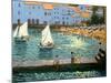 Sailboats, Cadaques, Costa Brava-Andrew Macara-Mounted Giclee Print