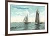 Sailboats, Chebeague Island, Maine-null-Framed Art Print