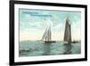 Sailboats, Chebeague Island, Maine-null-Framed Art Print