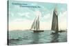 Sailboats, Chebeague Island, Maine-null-Stretched Canvas