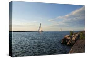 Sailboats Coming Into Harbor-Anthony Paladino-Stretched Canvas