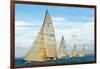 Sailboats Competing in the 12-Metre Class Championship, Newport, Rhode Island, USA-null-Framed Photographic Print