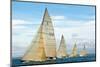 Sailboats Competing in the 12-Metre Class Championship, Newport, Rhode Island, USA-null-Mounted Photographic Print