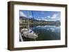 Sailboats Docked Along the Small Boat Harbor in Ushuaia, Argentina, South America-Michael Nolan-Framed Photographic Print