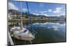 Sailboats Docked Along the Small Boat Harbor in Ushuaia, Argentina, South America-Michael Nolan-Mounted Photographic Print