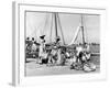 Sailboats Docked at Eleuthera, Bahamas, C.1955-null-Framed Photographic Print