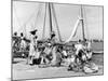 Sailboats Docked at Eleuthera, Bahamas, C.1955-null-Mounted Photographic Print