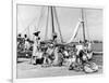 Sailboats Docked at Eleuthera, Bahamas, C.1955-null-Framed Photographic Print