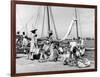 Sailboats Docked at Eleuthera, Bahamas, C.1955-null-Framed Photographic Print