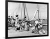 Sailboats Docked at Eleuthera, Bahamas, C.1955-null-Framed Photographic Print