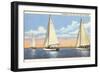 Sailboats, Door County, Wisconsin-null-Framed Art Print