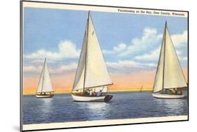 Sailboats, Door County, Wisconsin-null-Mounted Art Print