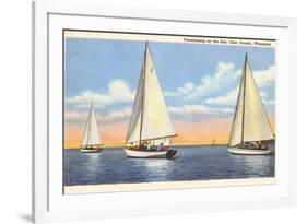 Sailboats, Door County, Wisconsin-null-Framed Premium Giclee Print