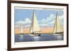 Sailboats, Door County, Wisconsin-null-Framed Premium Giclee Print