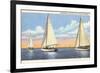 Sailboats, Door County, Wisconsin-null-Framed Premium Giclee Print