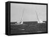 Sailboats During the America's Cup Trials-null-Framed Stretched Canvas