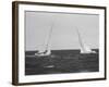 Sailboats During the America's Cup Trials-null-Framed Photographic Print