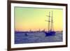 Sailboats - East River - Manhattan - New York - United States-Philippe Hugonnard-Framed Photographic Print