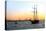 Sailboats - East River - Sunset - Manhattan - New York - United States-Philippe Hugonnard-Stretched Canvas