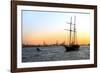 Sailboats - East River - Sunset - Manhattan - New York - United States-Philippe Hugonnard-Framed Photographic Print