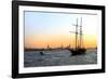 Sailboats - East River - Sunset - Manhattan - New York - United States-Philippe Hugonnard-Framed Photographic Print