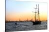 Sailboats - East River - Sunset - Manhattan - New York - United States-Philippe Hugonnard-Stretched Canvas