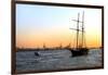 Sailboats - East River - Sunset - Manhattan - New York - United States-Philippe Hugonnard-Framed Photographic Print