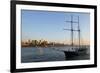 Sailboats - East River - Sunset - Manhattan - New York - United States-Philippe Hugonnard-Framed Photographic Print