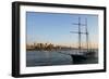 Sailboats - East River - Sunset - Manhattan - New York - United States-Philippe Hugonnard-Framed Photographic Print