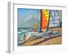 Sailboats, Garrucha, Spain-Andrew Macara-Framed Giclee Print