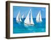 Sailboats I-Julie DeRice-Framed Art Print