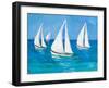 Sailboats I-Julie DeRice-Framed Art Print