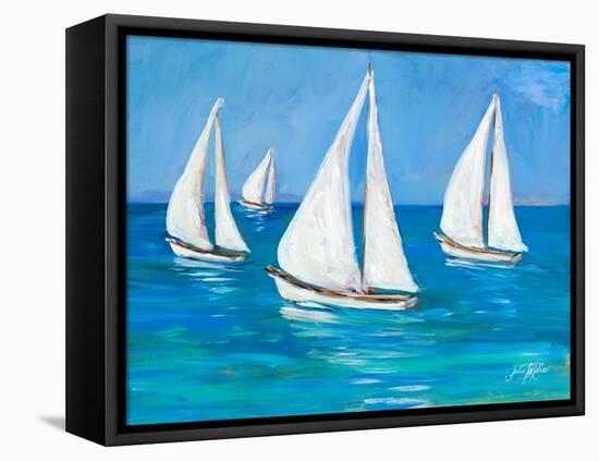 Sailboats I-Julie DeRice-Framed Stretched Canvas