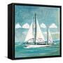 Sailboats II-Gregory Gorham-Framed Stretched Canvas