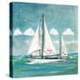 Sailboats II-Gregory Gorham-Stretched Canvas
