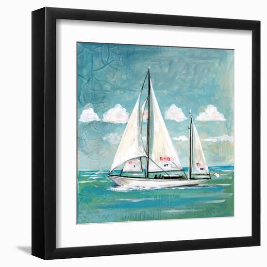 Sailboats II-Gregory Gorham-Framed Art Print