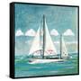 Sailboats II-Gregory Gorham-Framed Stretched Canvas