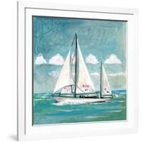 Sailboats II-Gregory Gorham-Framed Art Print