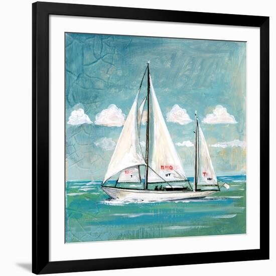 Sailboats II-Gregory Gorham-Framed Art Print